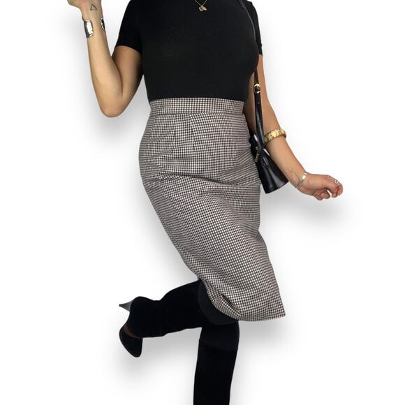 Vintage wool houndstooth pencil skirt by SAG HARBOR - Picture 13 of 16